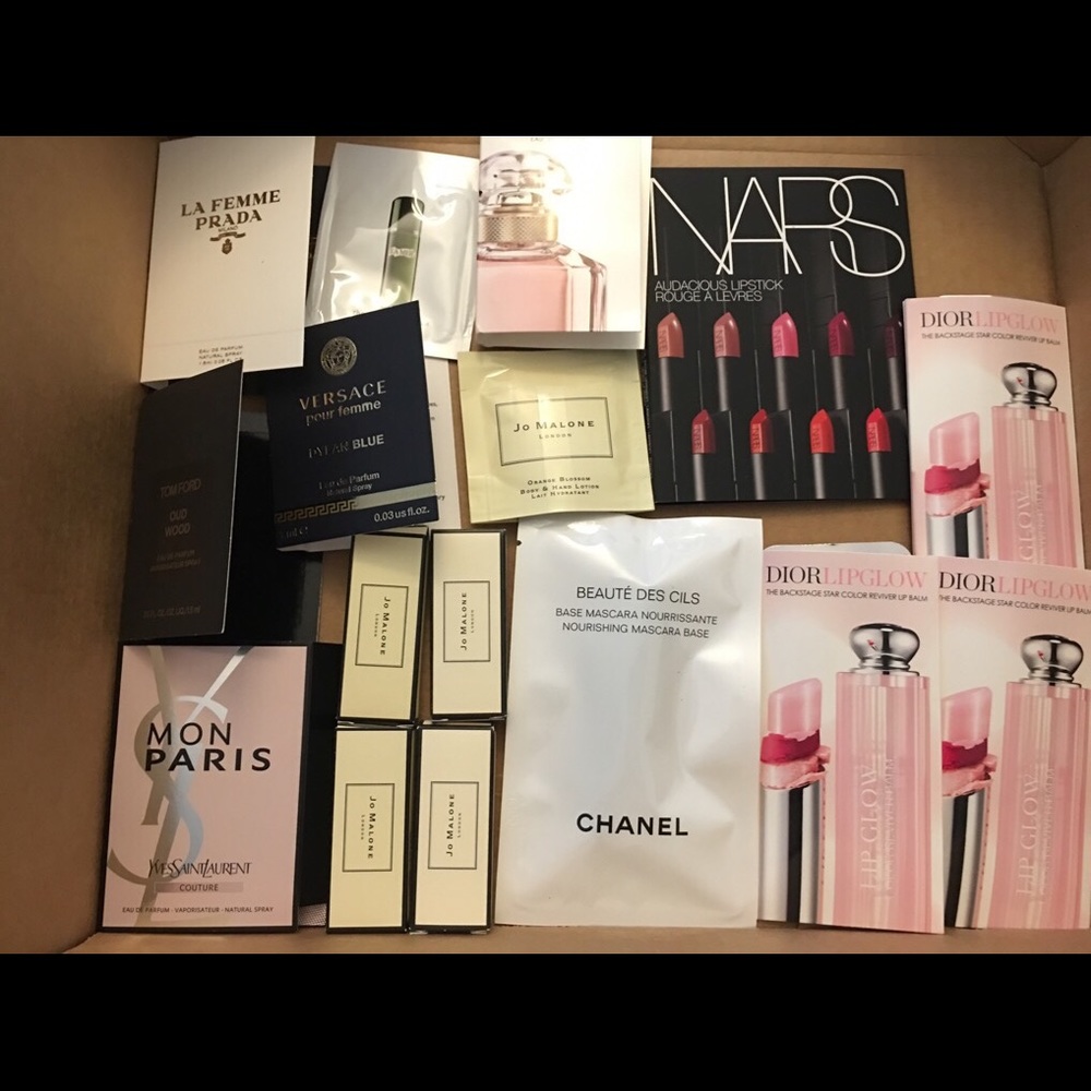 Set of beauty samples